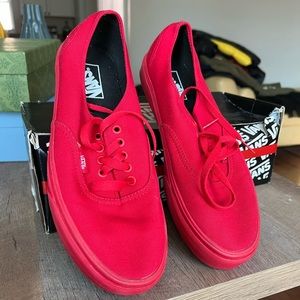 Red Vans cloth